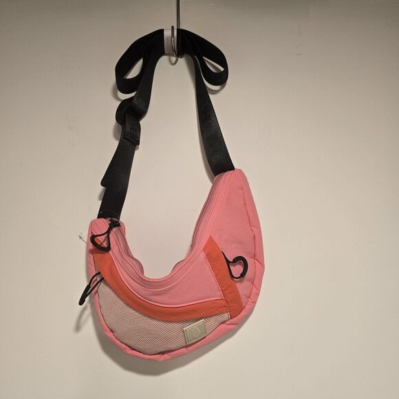 FP Movement by Free People Pink Nothin But Net Sling Belt Bag Crossbody Purse - Picture 2 of 10